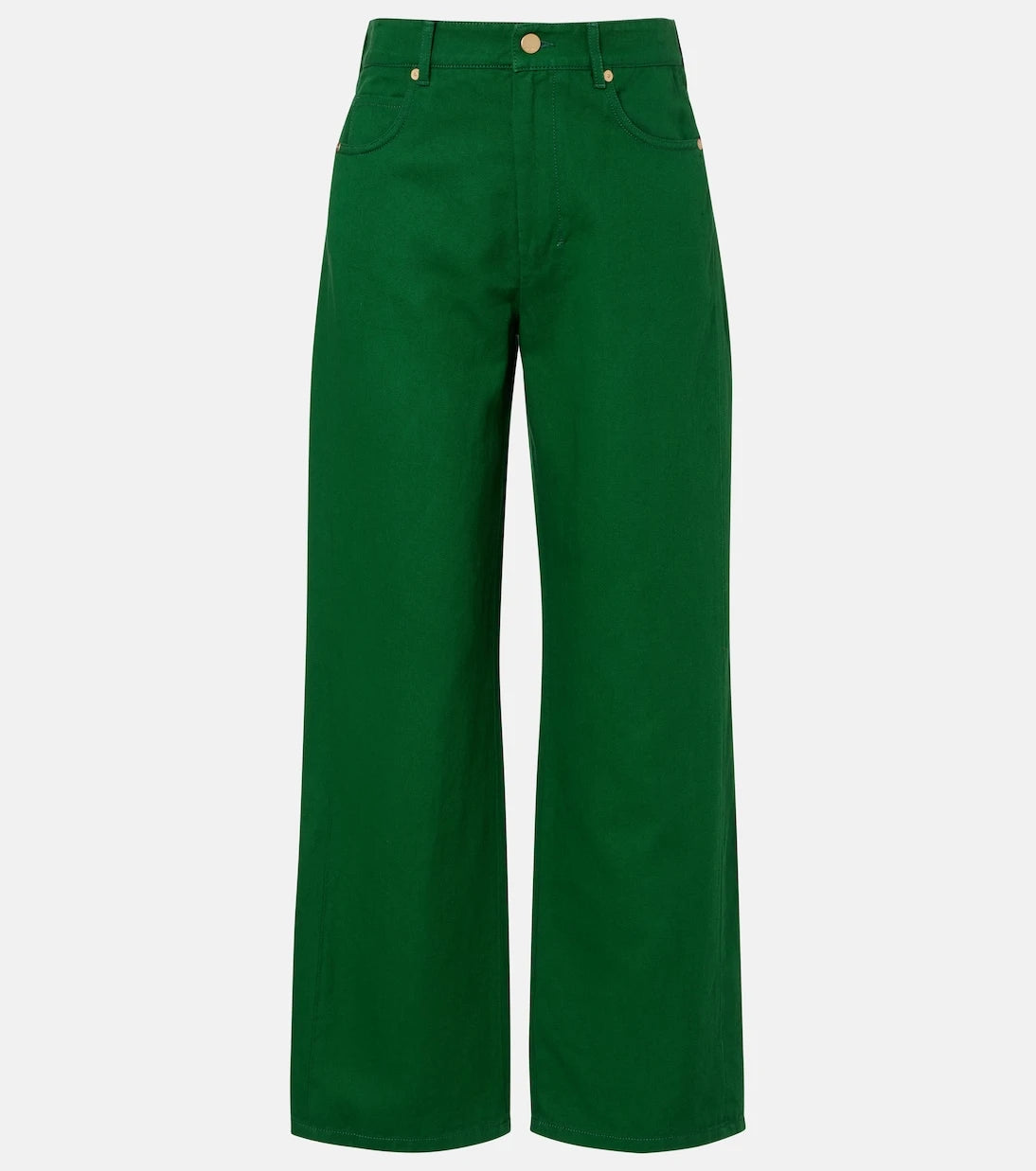 'S Max Mara - Onorata cotton and linen wide-leg pants