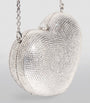 Judith Leiber Silver L'Amour Petit Cœur Clutch Bag