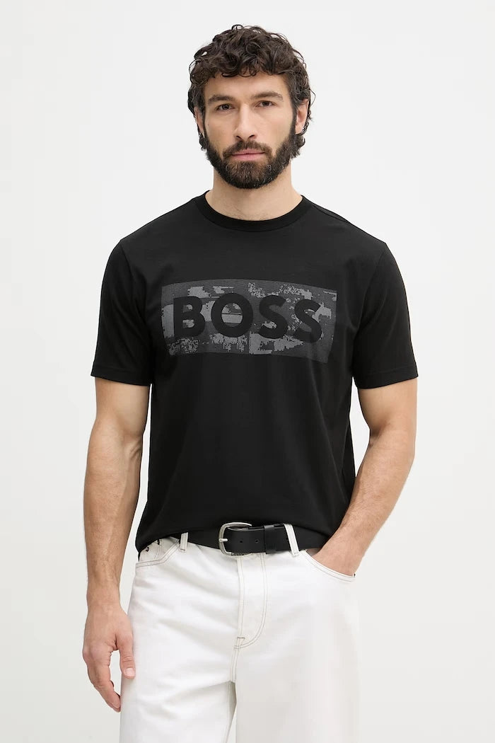 BOSS Green pamuklu erkek tişörtü