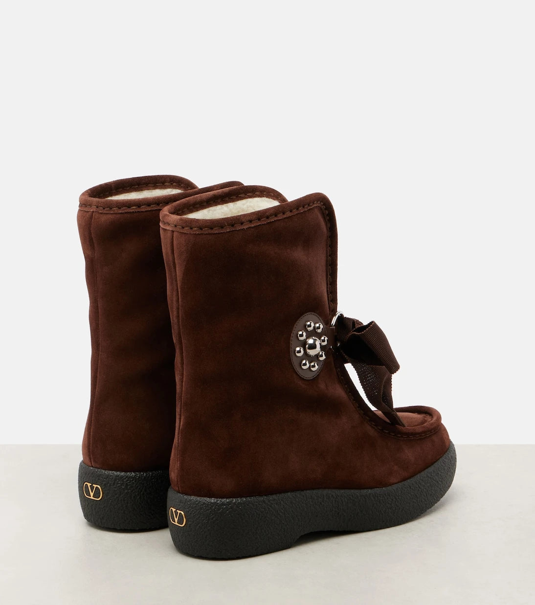 Valentino Garavani - Snowish suede ankle boots