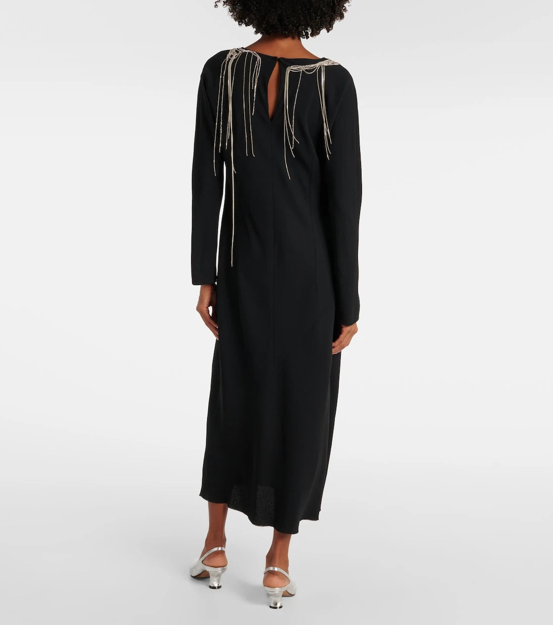Dries Van Noten - Crystal-embellished maxi dress