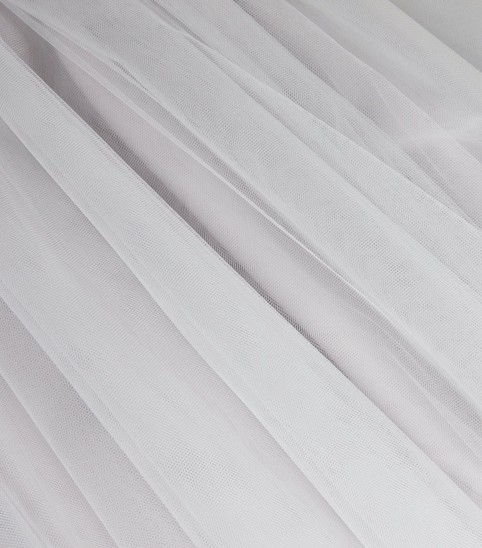 Fabiana Filippi Grey Tulle Maxi Skirt