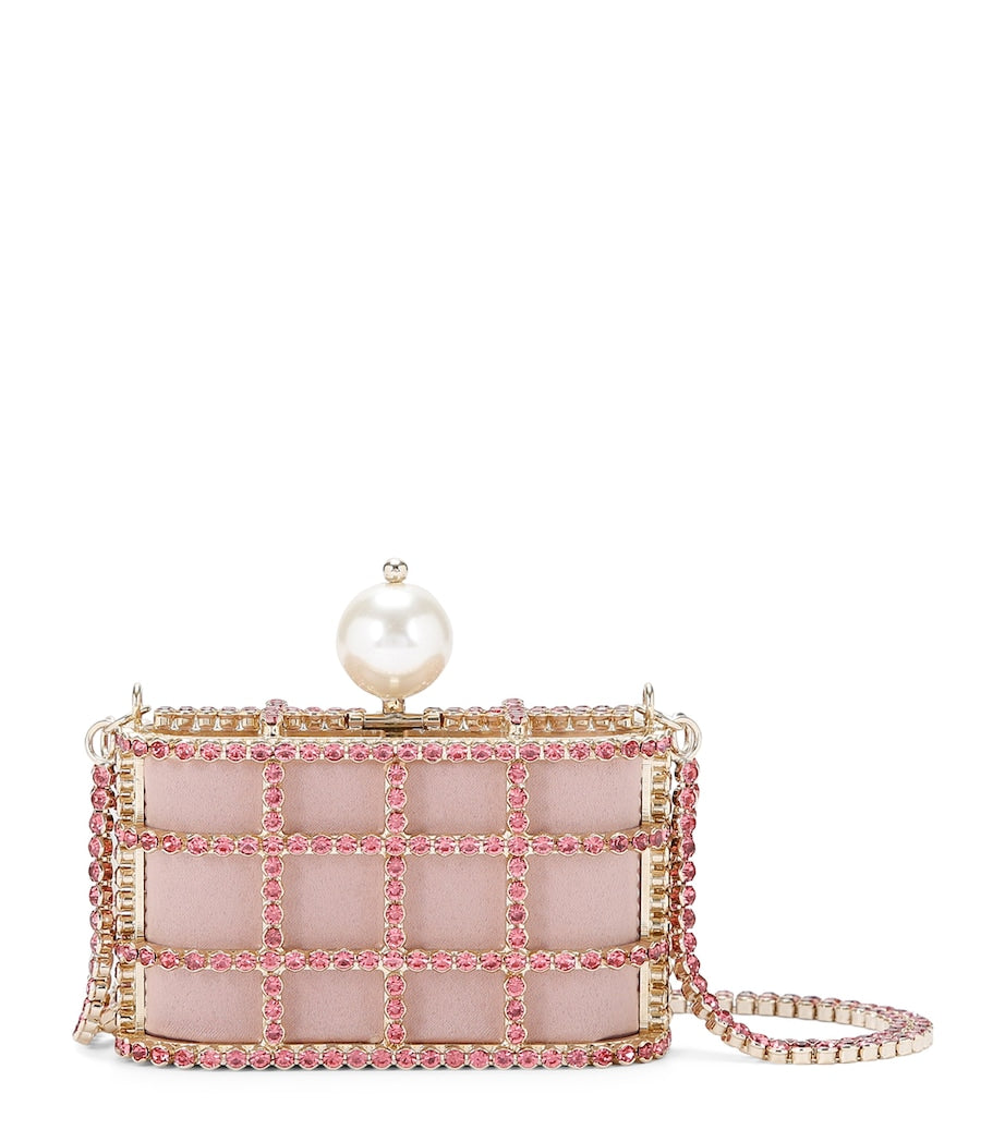 Rosantica Pink Mini Crystal-Embellished Holli Cross-Body Bag