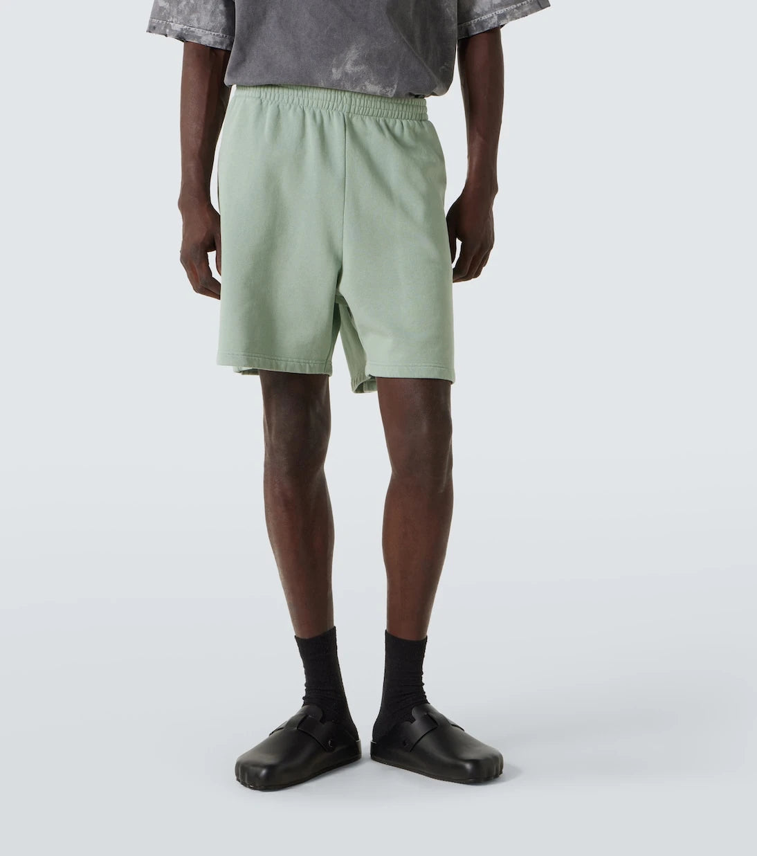 Balenciaga - Logo cotton jersey shorts