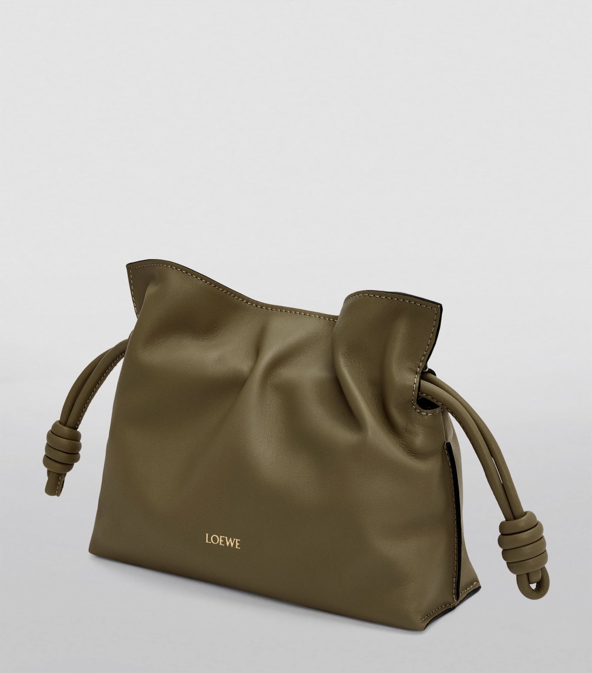 LOEWE Green Mini Leather Flamenco Purse