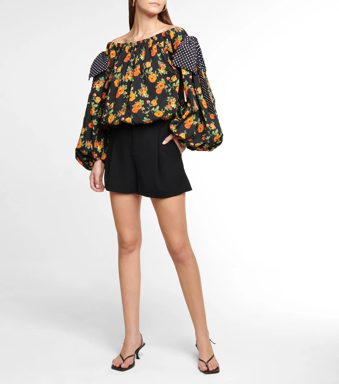 Caroline Constas - Mason floral off-shoulder top