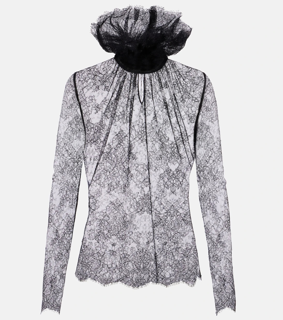McQueen - Floral lace top