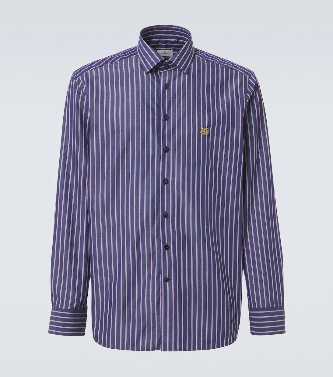 Etro - قميص قطني مخطط