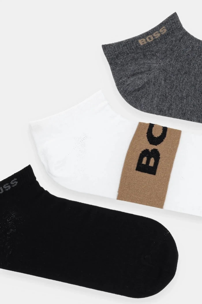 Къси чорапи BOSS (3 броя) 3P AS Logo CC
