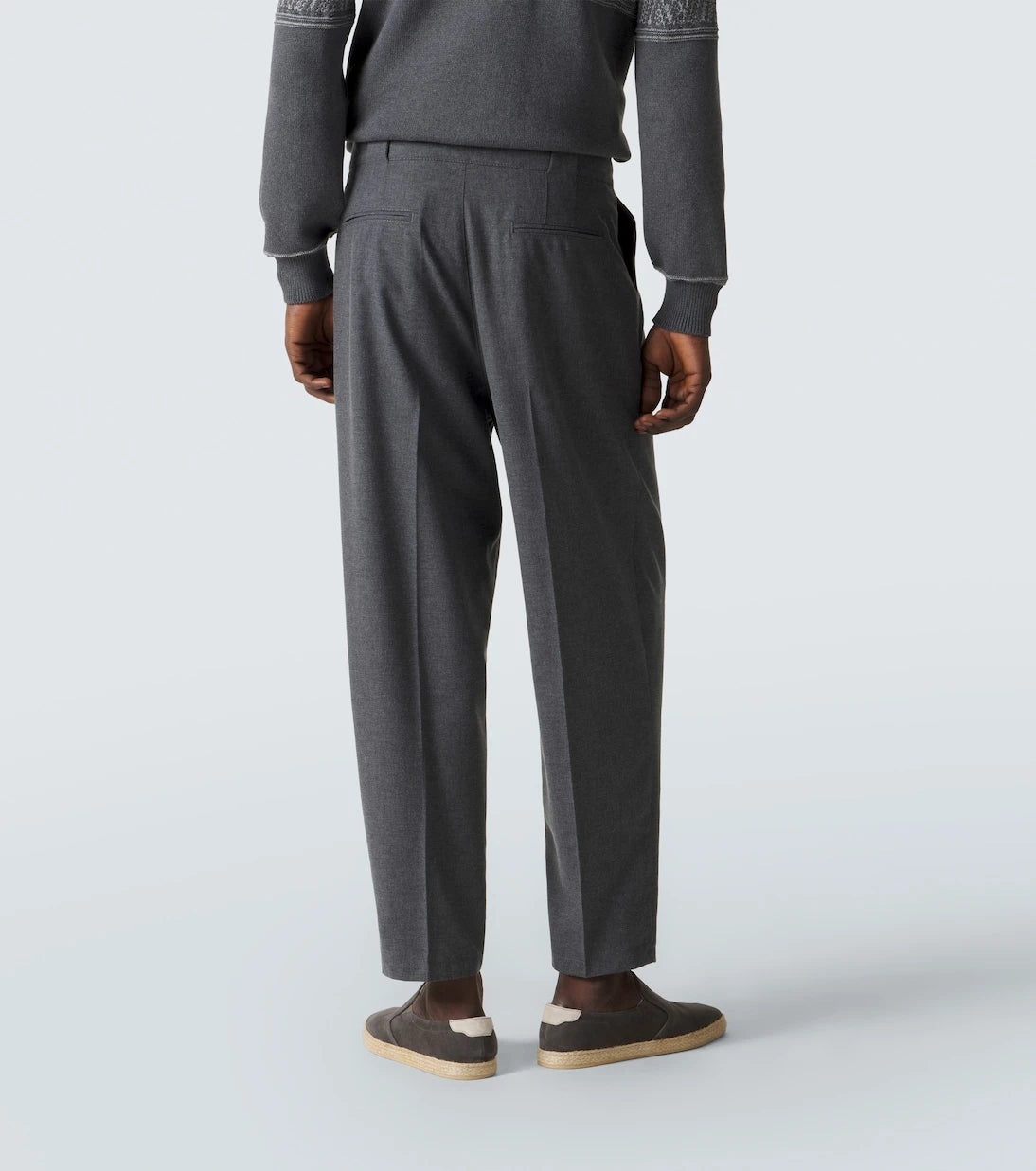 Brunello Cucinelli - Wool, cotton and silk tapered pants