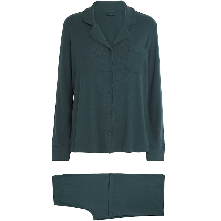 Ribbed Soft Lounge Pyjama Set