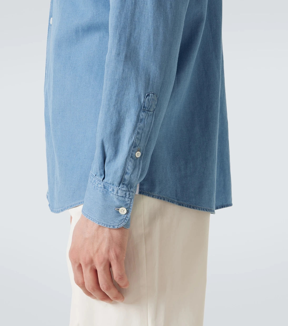 Zegna - Cotton and linen denim shirt