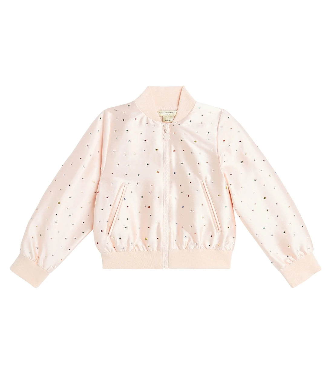 Stella McCartney Kids - Embellished satin bomber jacket