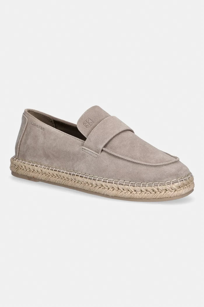 Calvin Klein Erkek Süet Espadrille Loafer Band Su