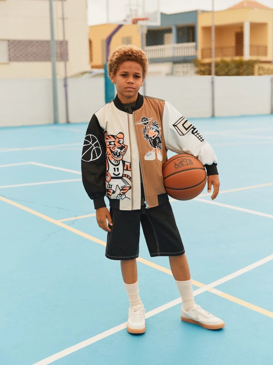Molo - Embroidered cotton bomber jacket