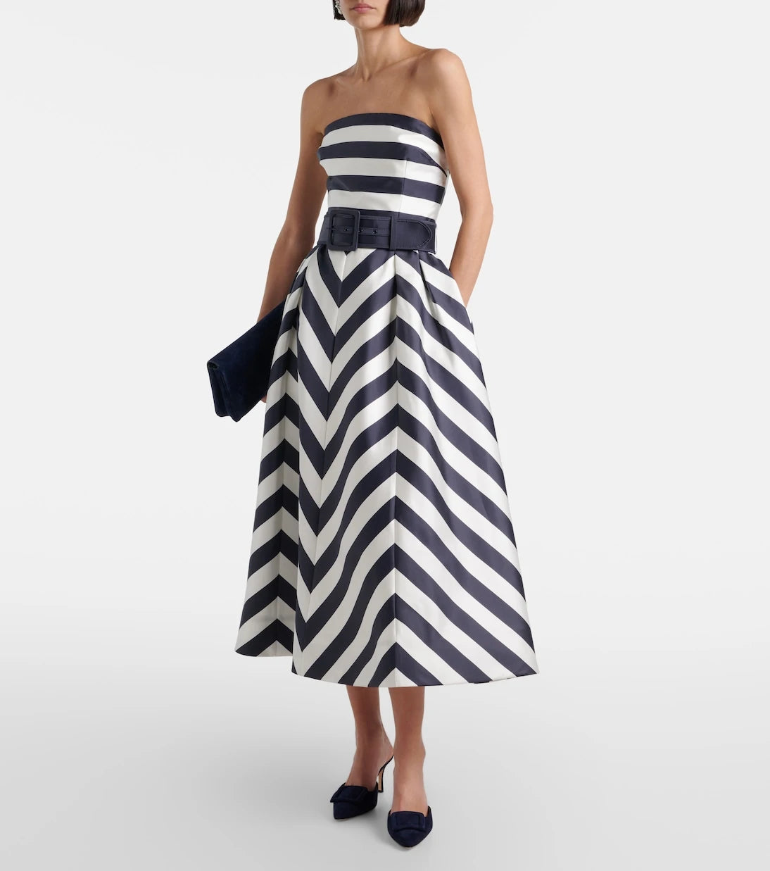 Rebecca Vallance - Ariadne striped midi dress