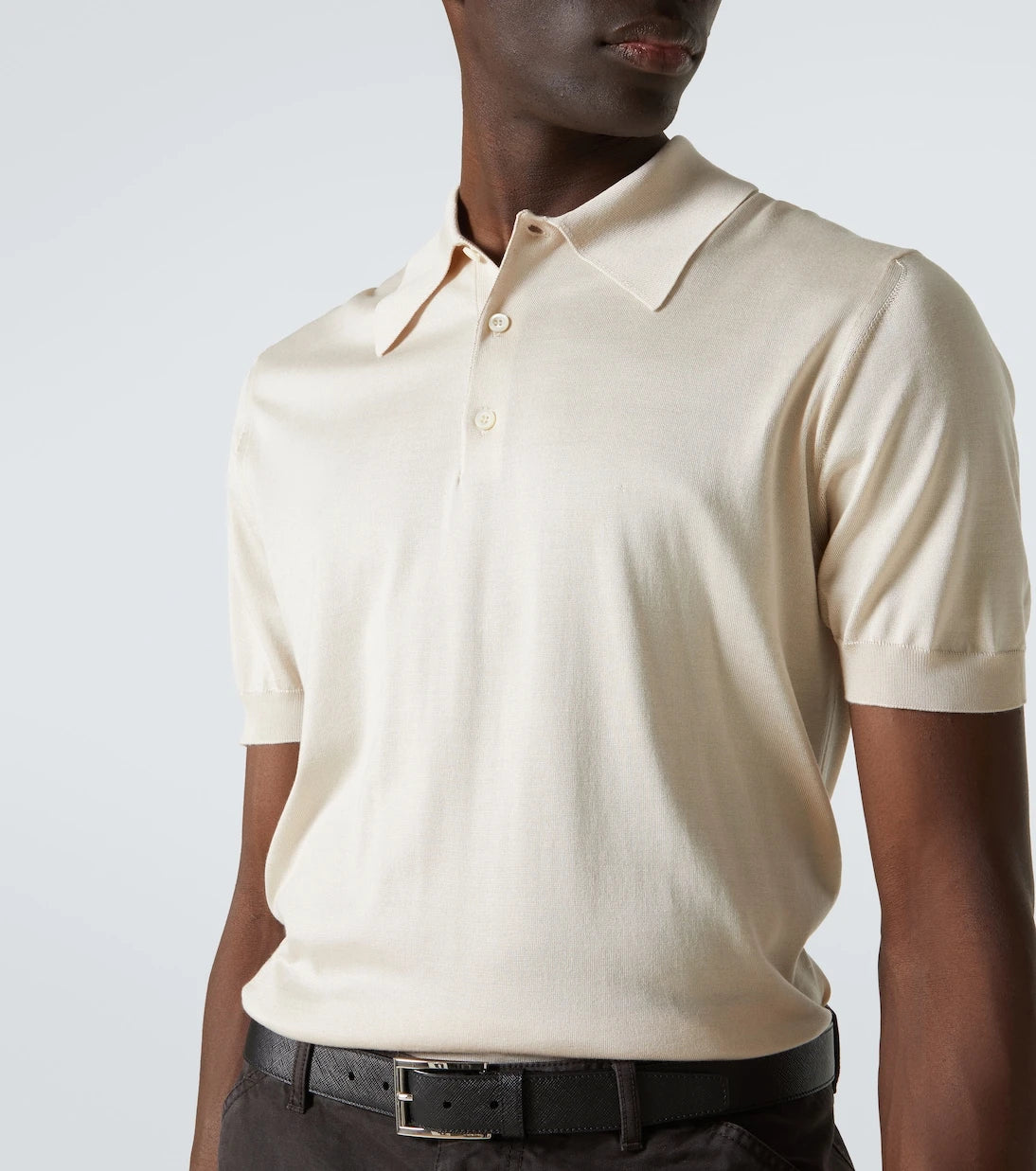 Prada - Silk polo shirt