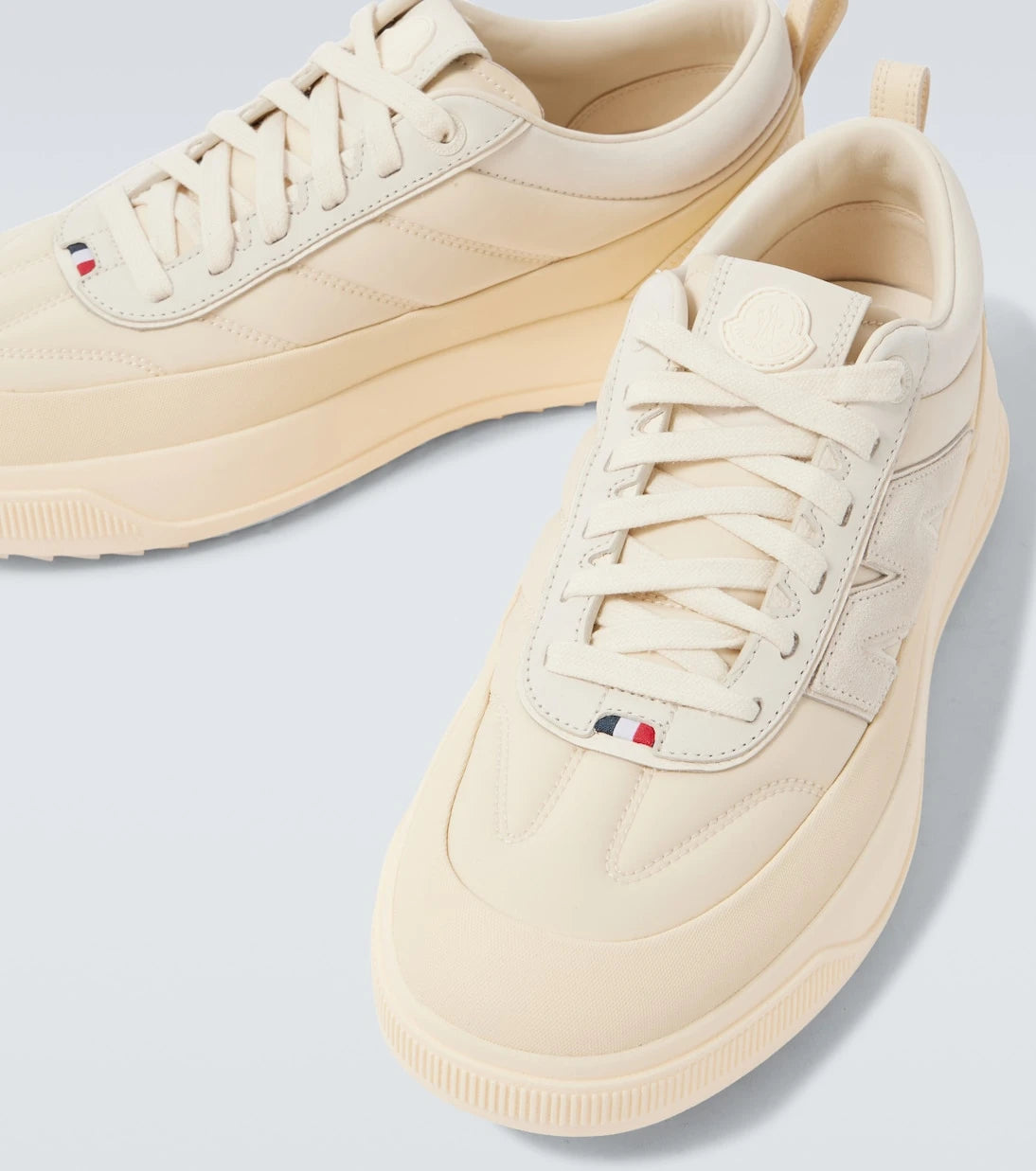 Moncler - Monpulse Altive leather-trimmed sneakers