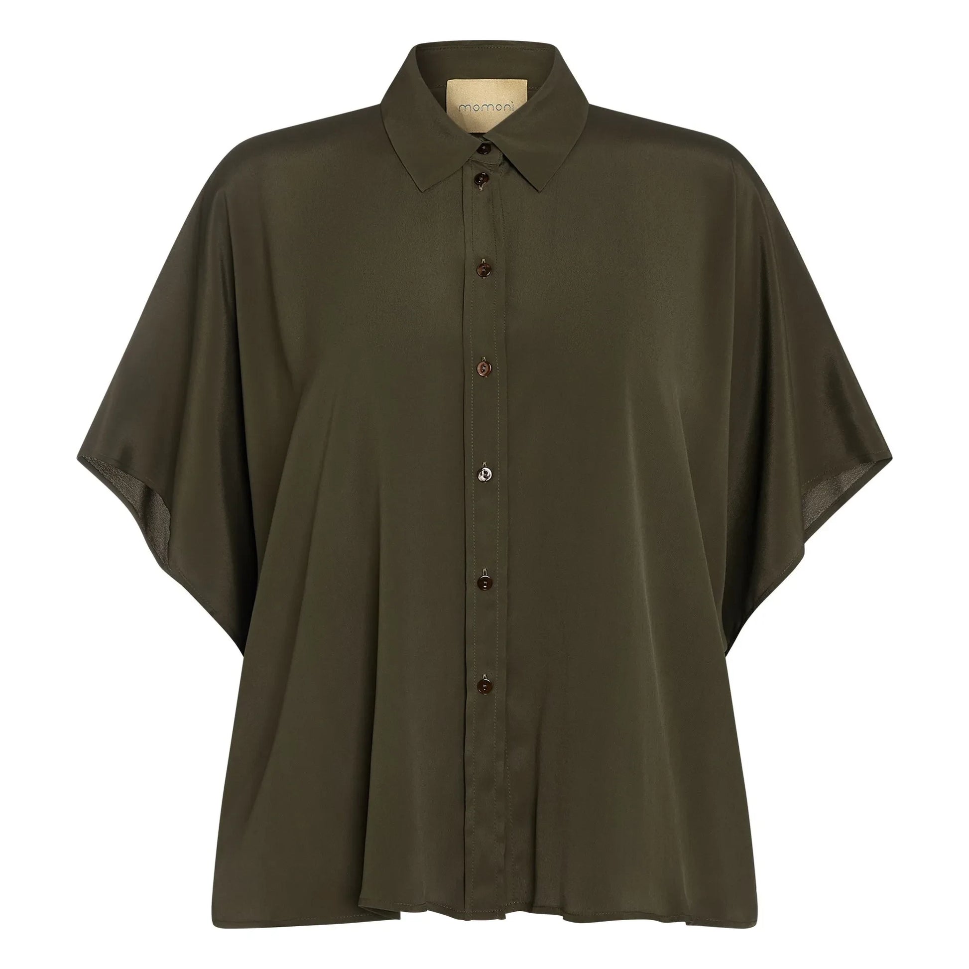 Momoni - Brooklin Metallic Shirt | Dark green