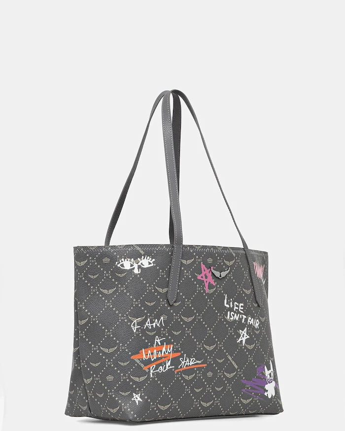 Zadig&Voltaire Kadın Sahte Deri Alışveriş Çantası Z SHOPPER MONOGRAM TAG