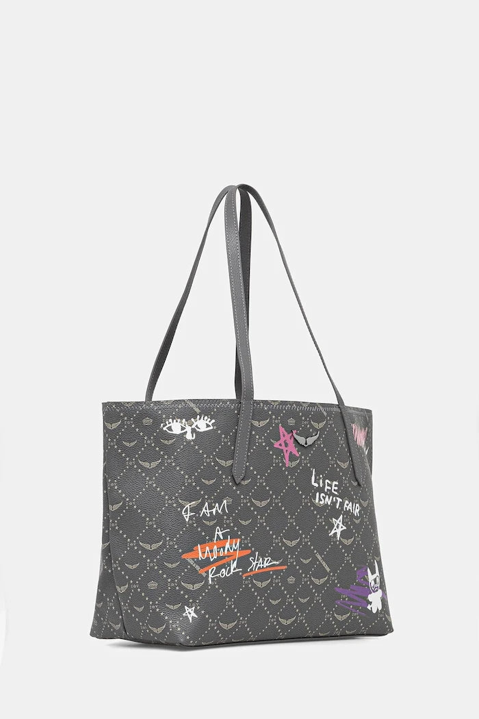 Zadig&Voltaire Kadın Sahte Deri Alışveriş Çantası Z SHOPPER MONOGRAM TAG