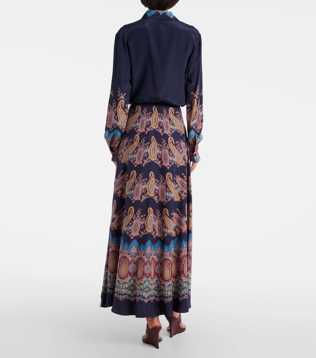Etro - Paisley silk maxi skirt