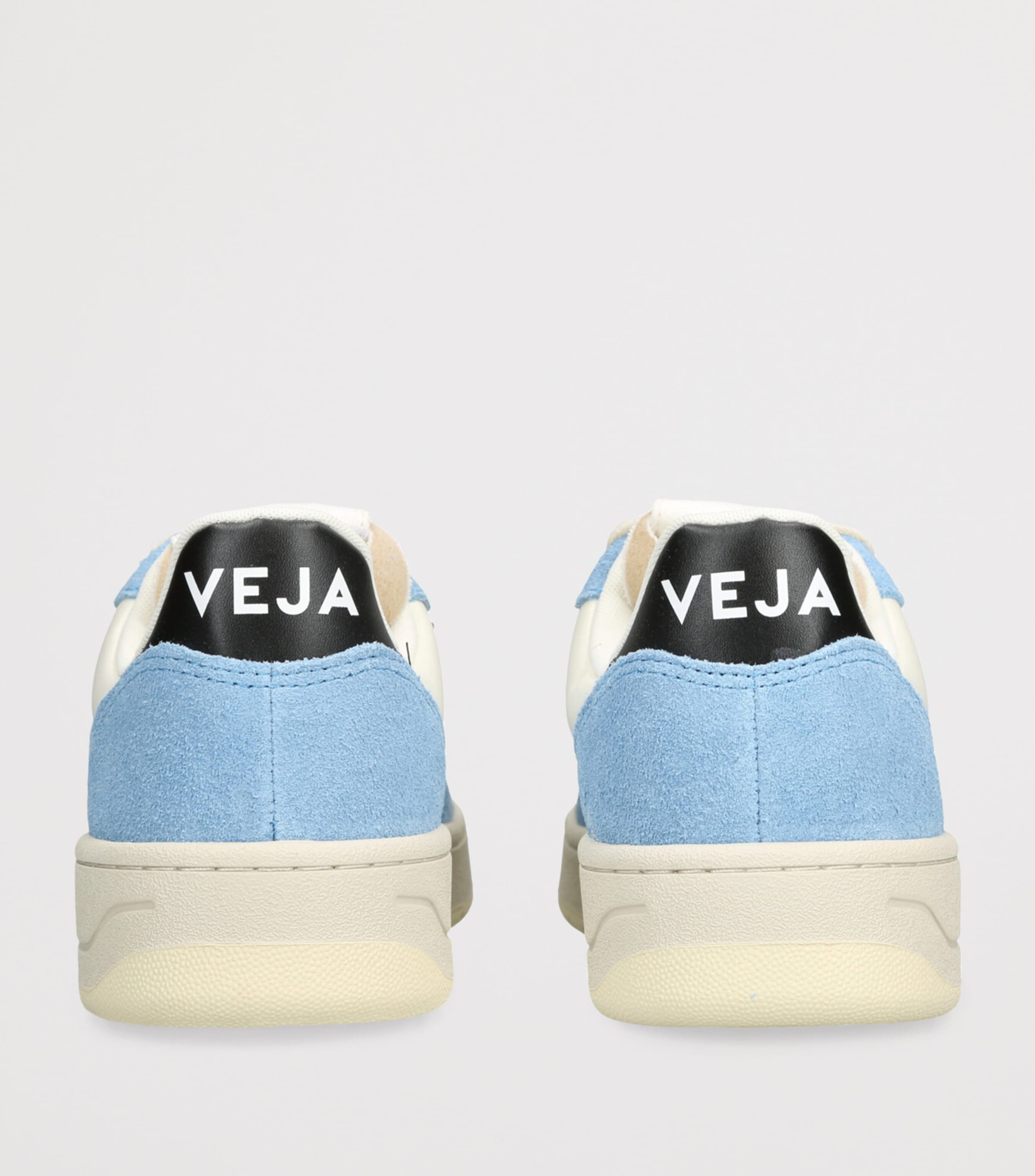 Blue Leather V-10 Sneakers