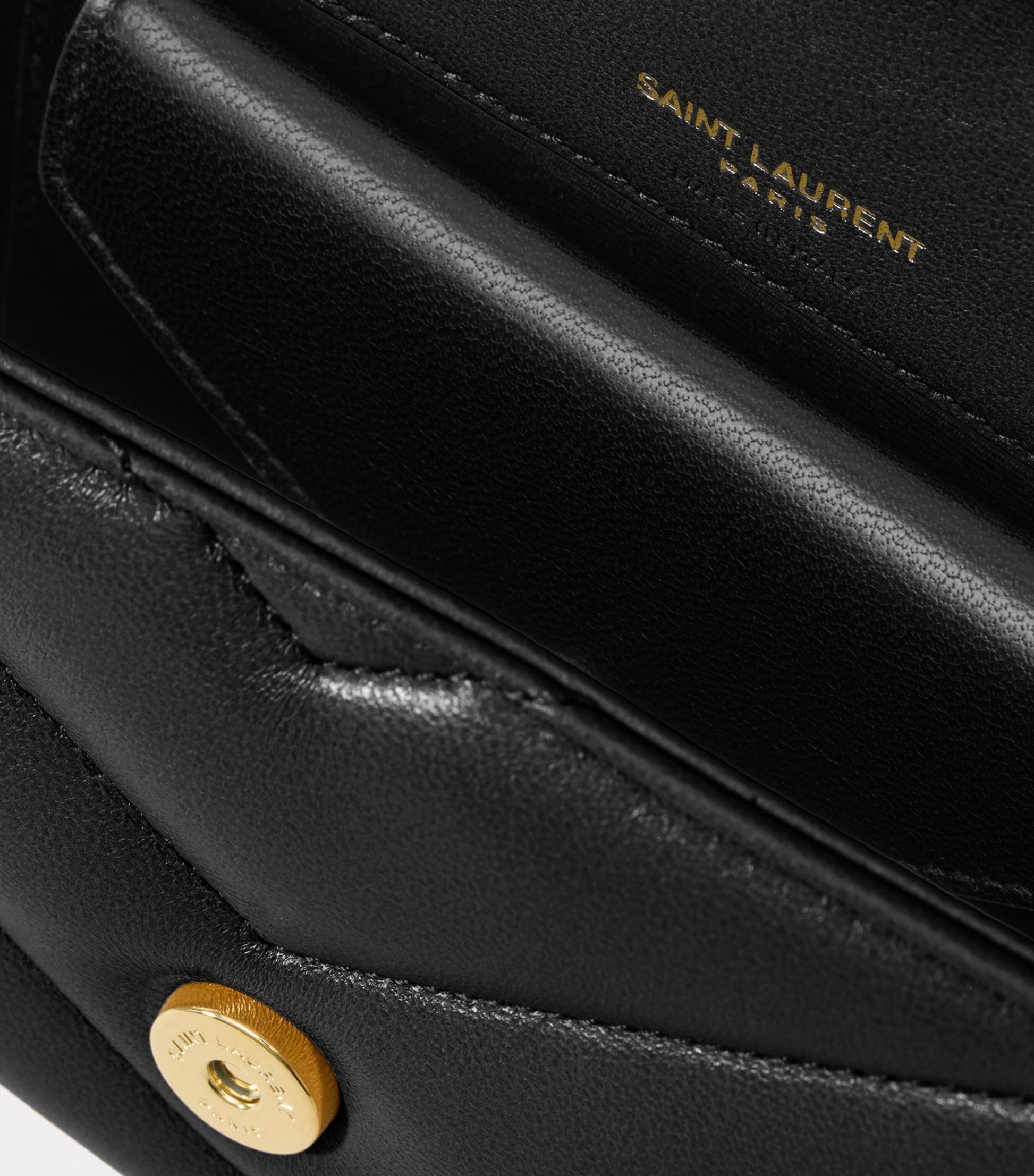 Saint Laurent Black Mini Loulou Shoulder Bag