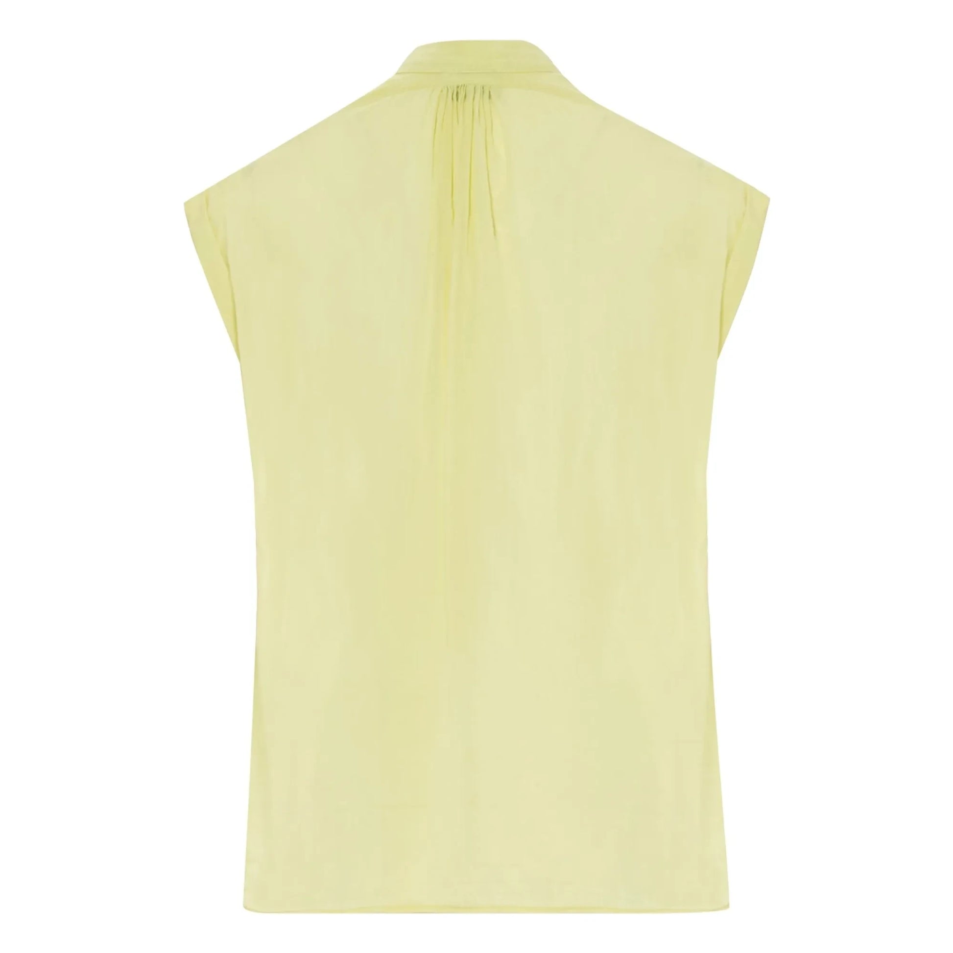 Forte Forte - Cotton and silk voile blouse | Yellow
