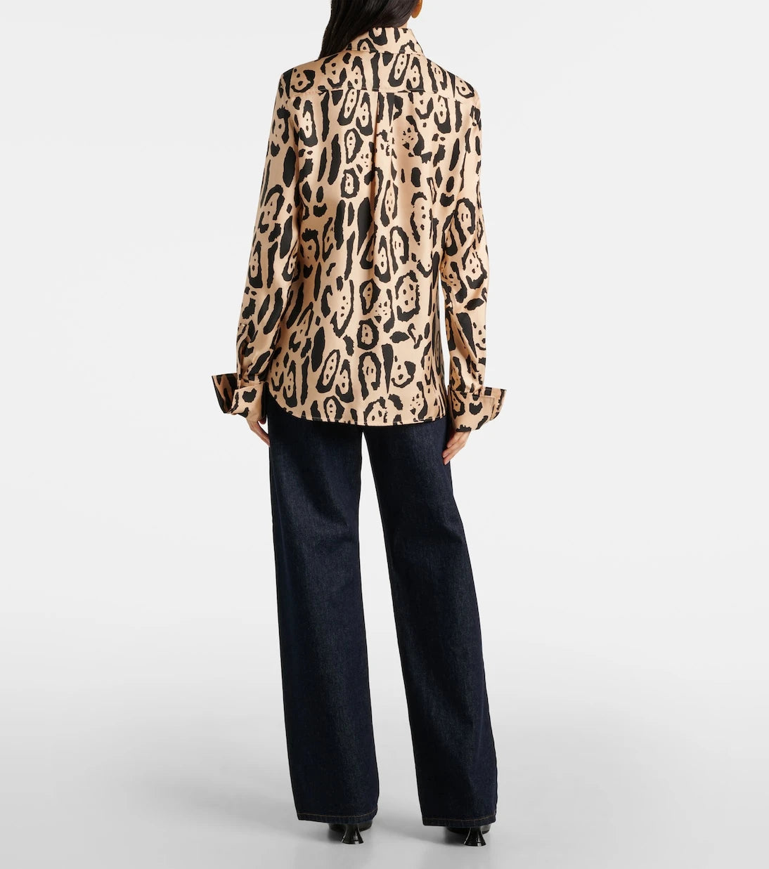 Sportmax - Armony leopard-print silk top