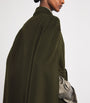 Wolk Morais Brown Cashmere On Set Cape Maxi Coat