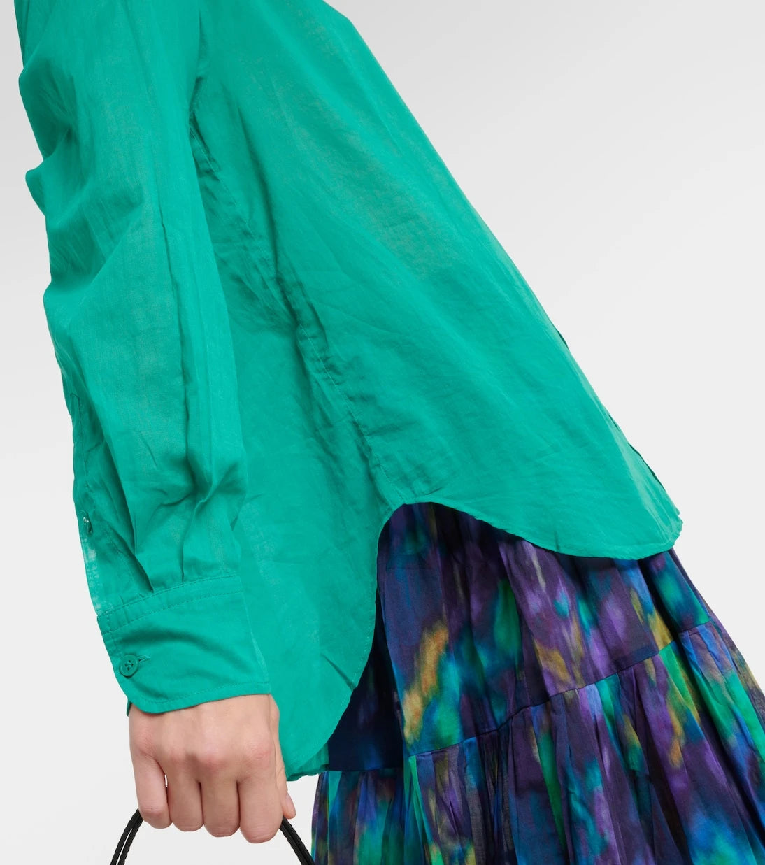 Marant Etoile - Ruffle-trimmed cotton shirt