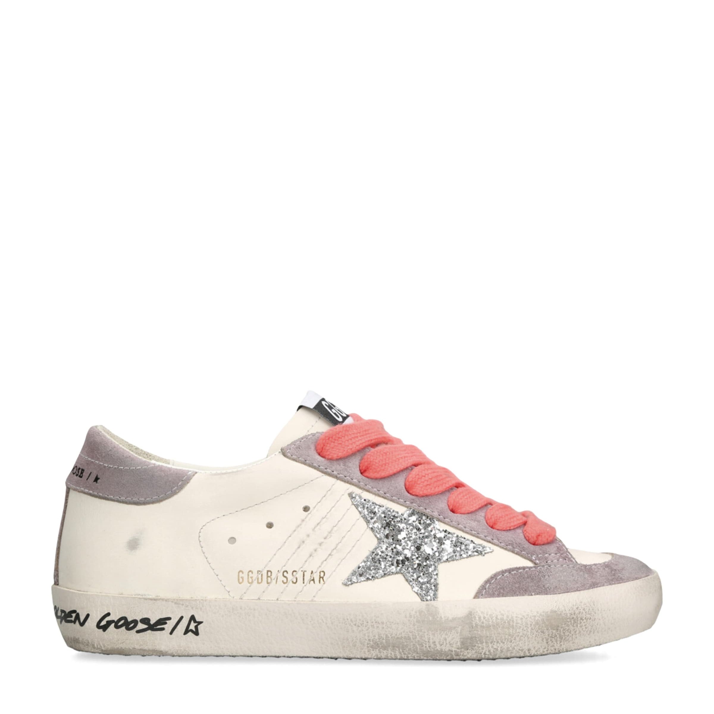 White Leather Super-Star Sneakers