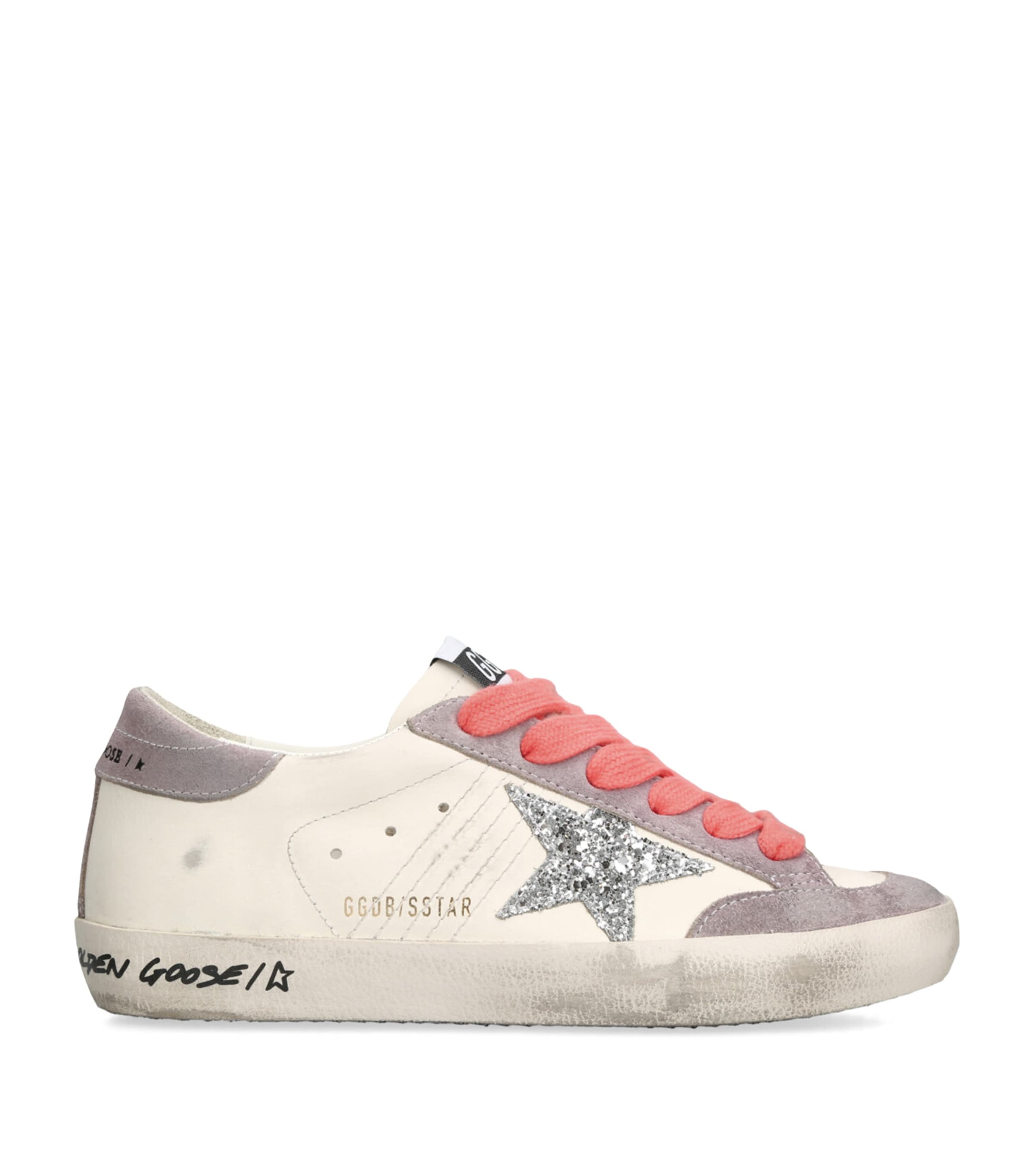 White Leather Super-Star Sneakers
