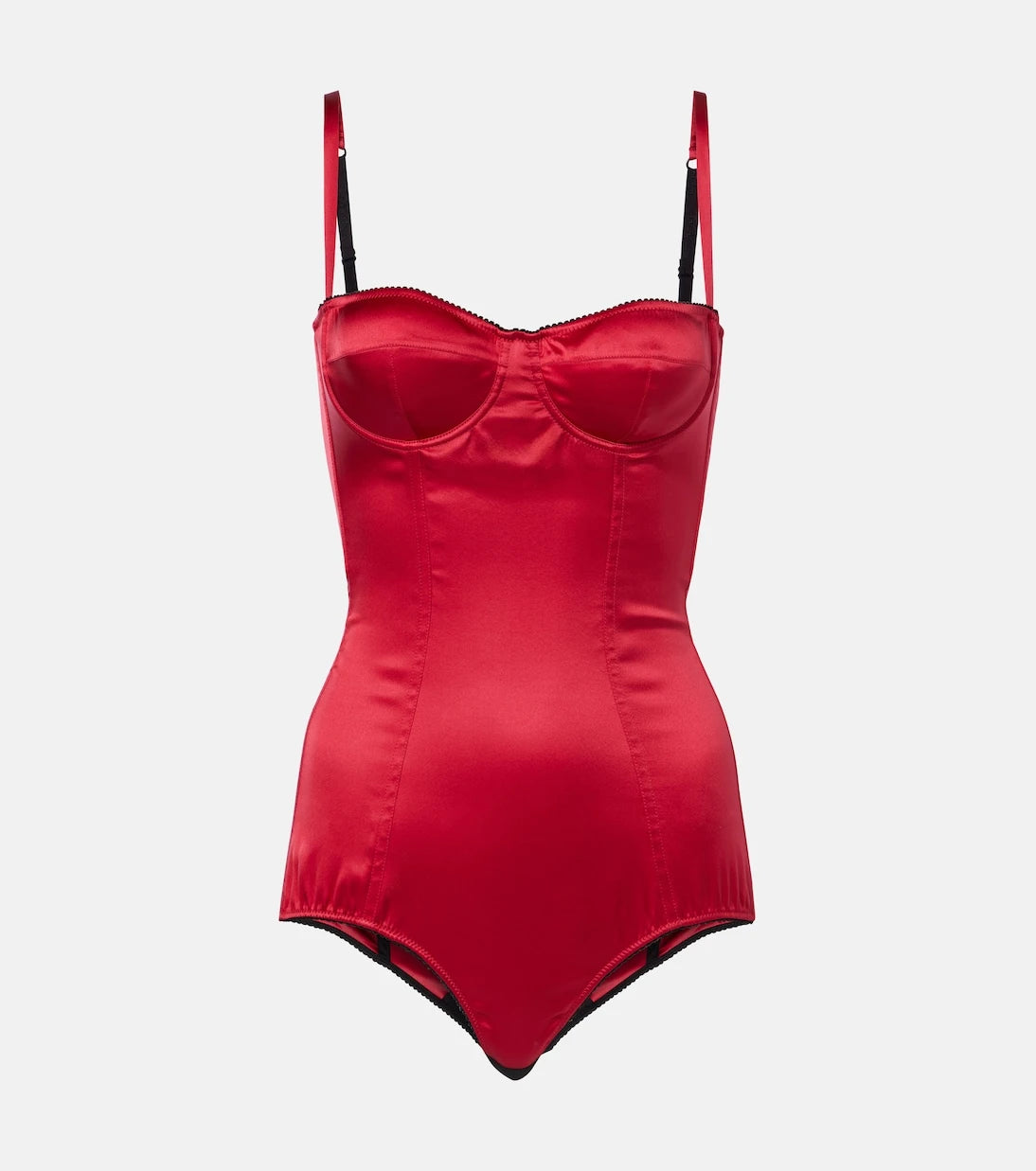 Dolce&Gabbana - Silk-blend satin bodysuit