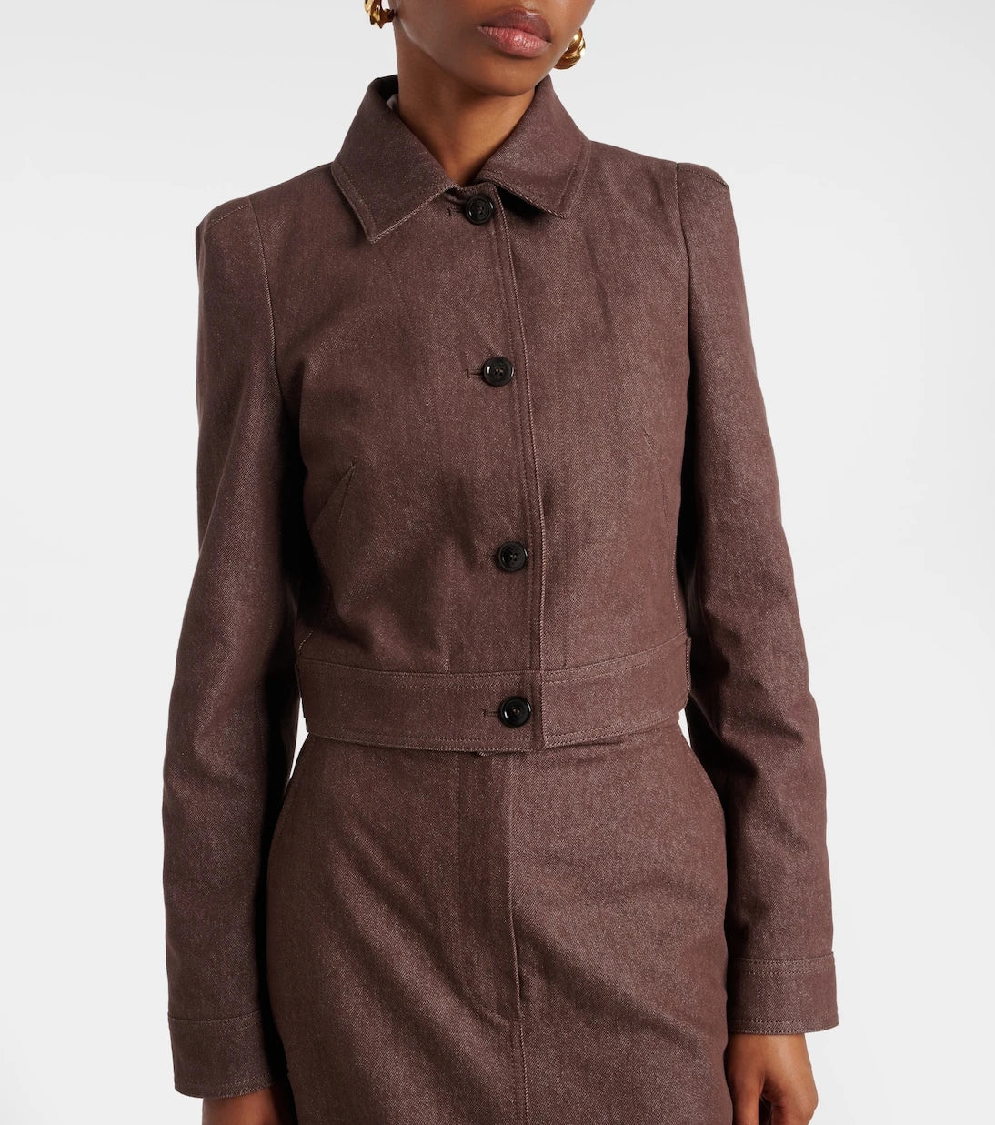 Max Mara - Carpa cropped cotton jacket