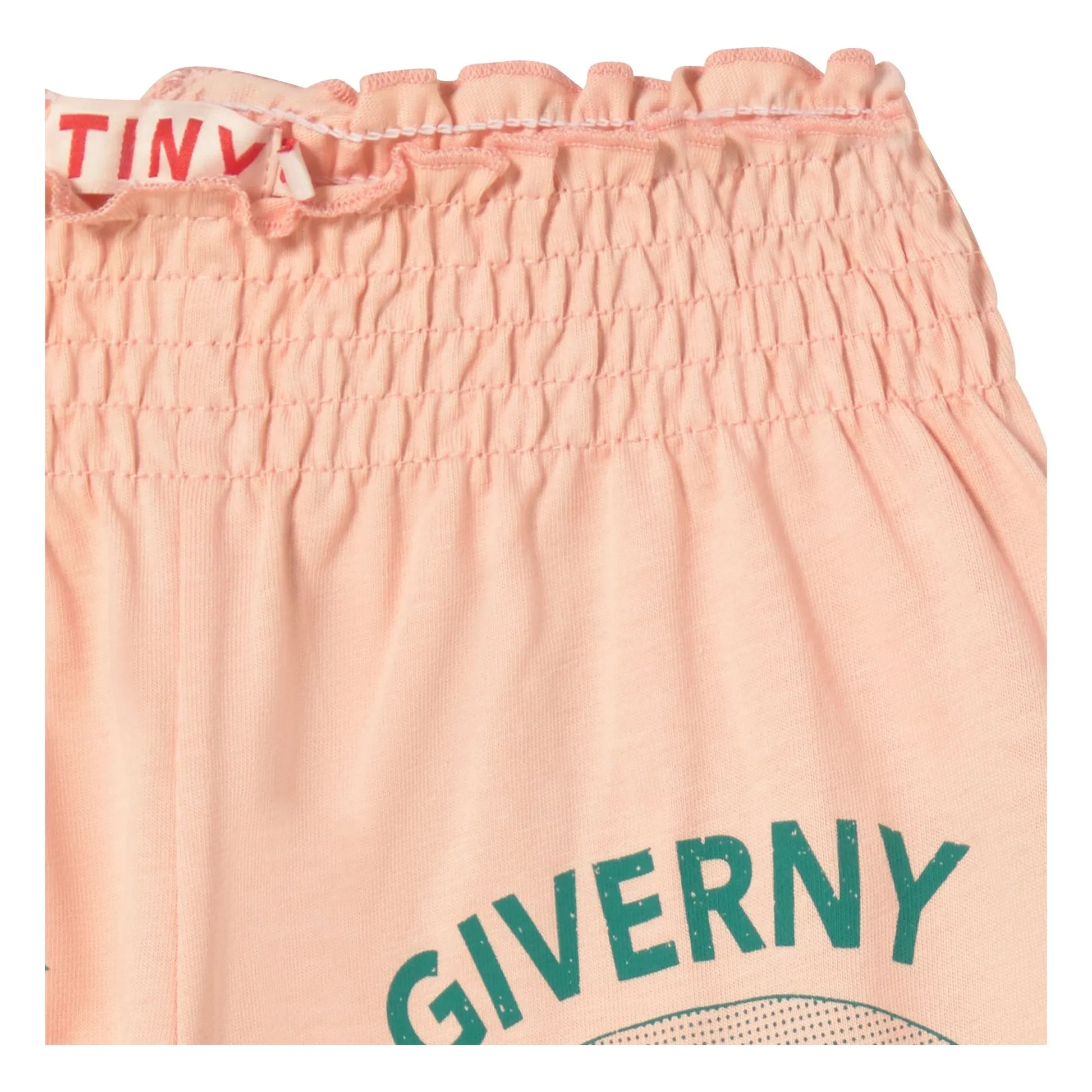 Tinycottons - Giverny Organic Cotton Ruffle Shorts | Pale Pink