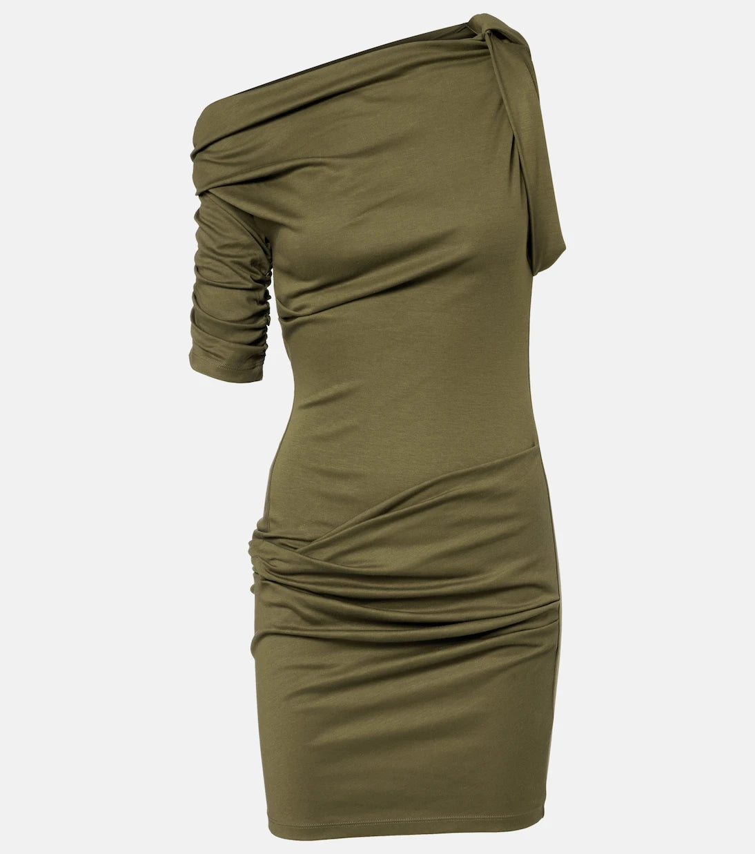 Jacquemus - Draped cotton and silk minidress
