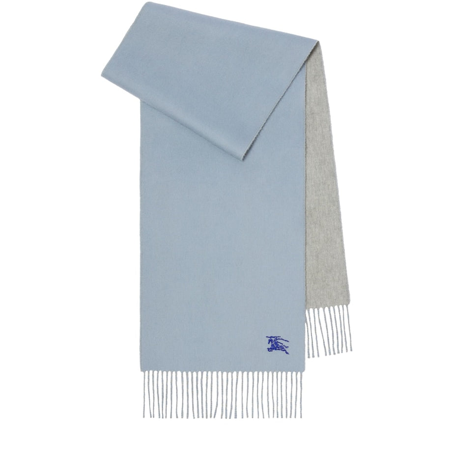 Blue Cashmere Reversible EKD Scarf