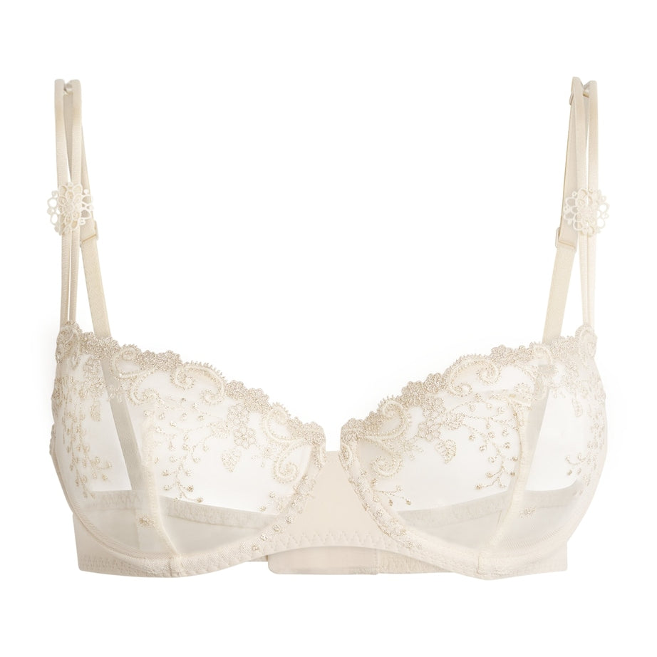 Simone Perele Gold Lace Délice Half-Cup Bra