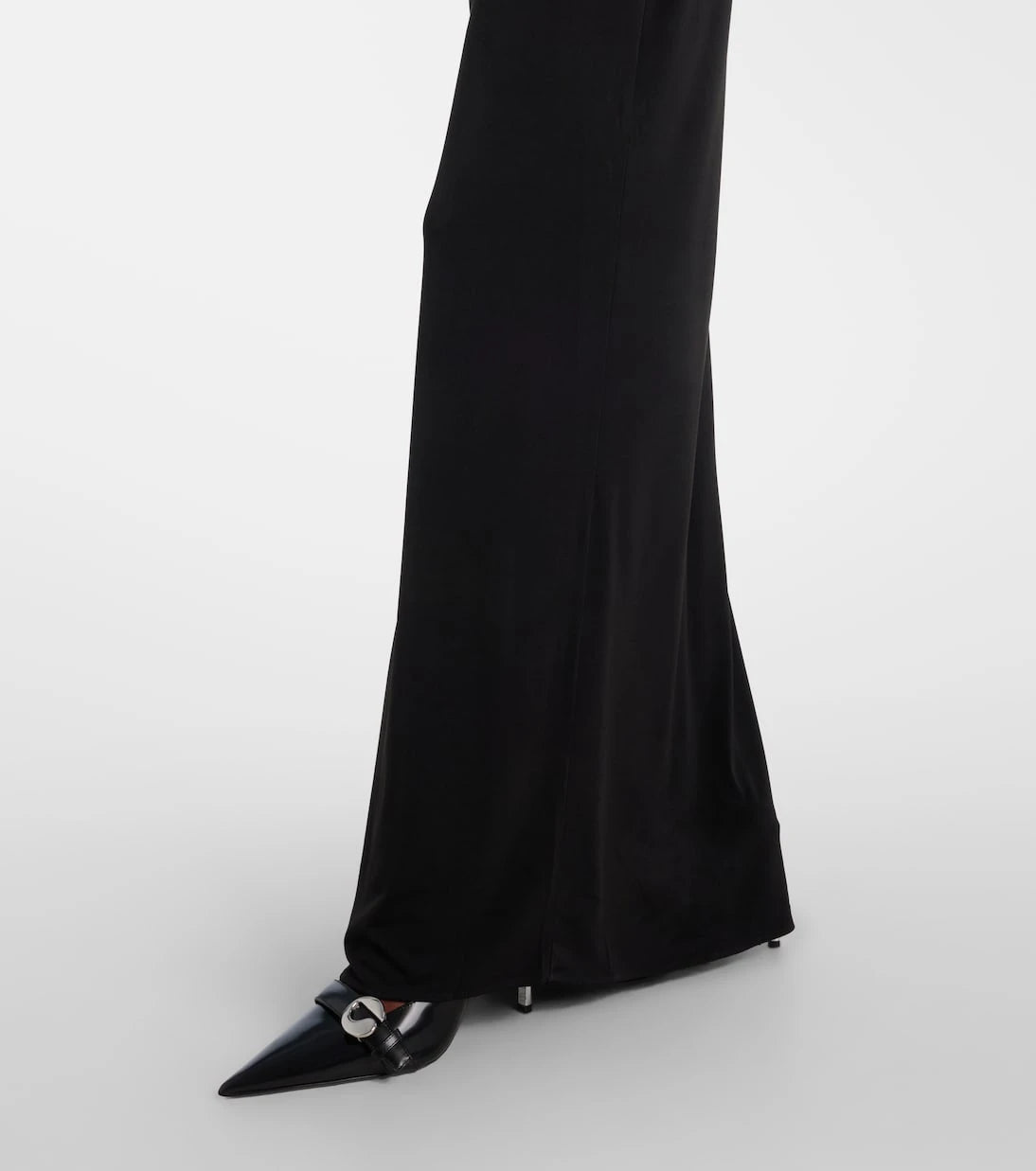 Coperni - Logo Necklace embellished halterneck gown