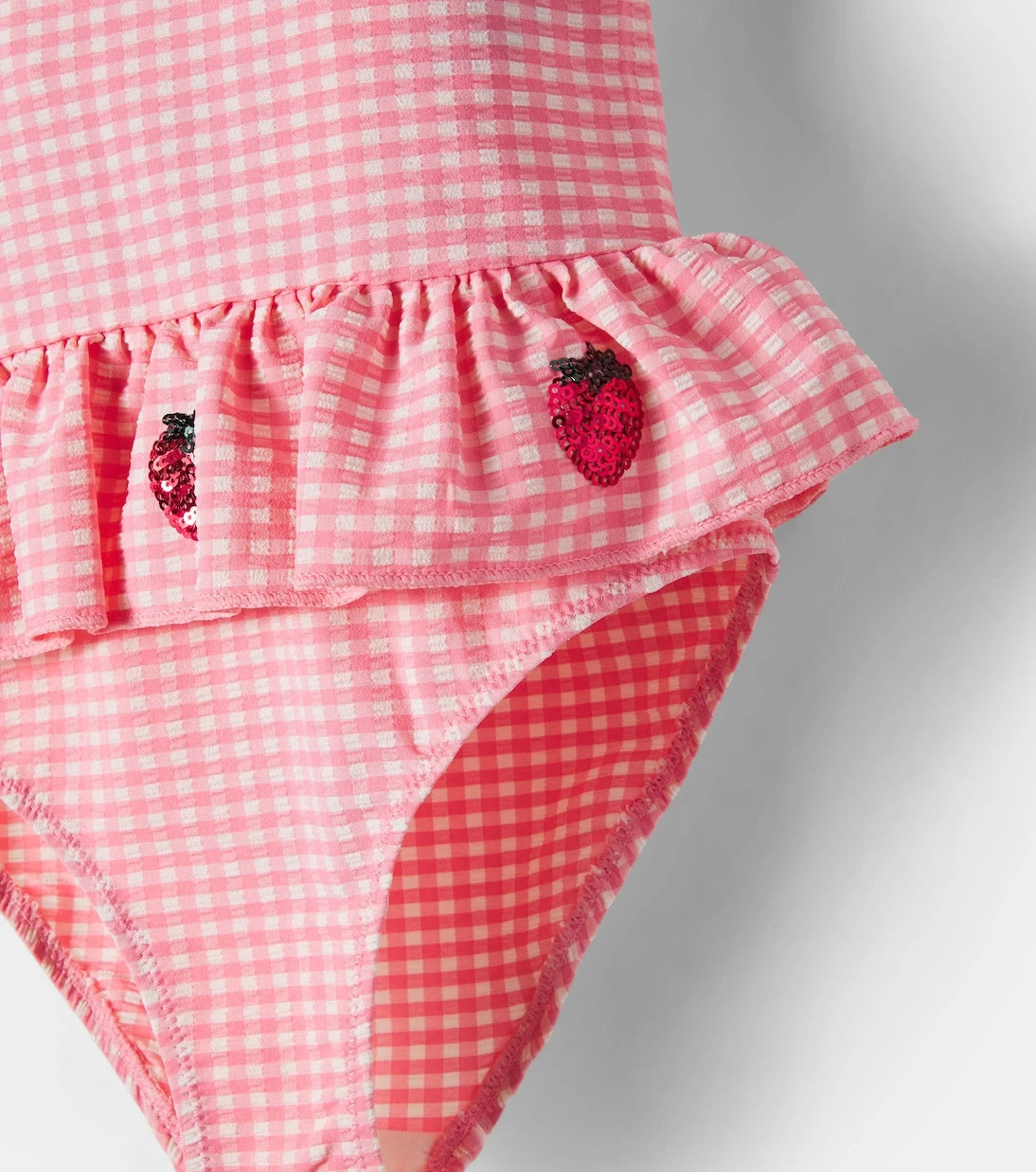 Konges Sløjd - Etta gingham seersucker swimsuit