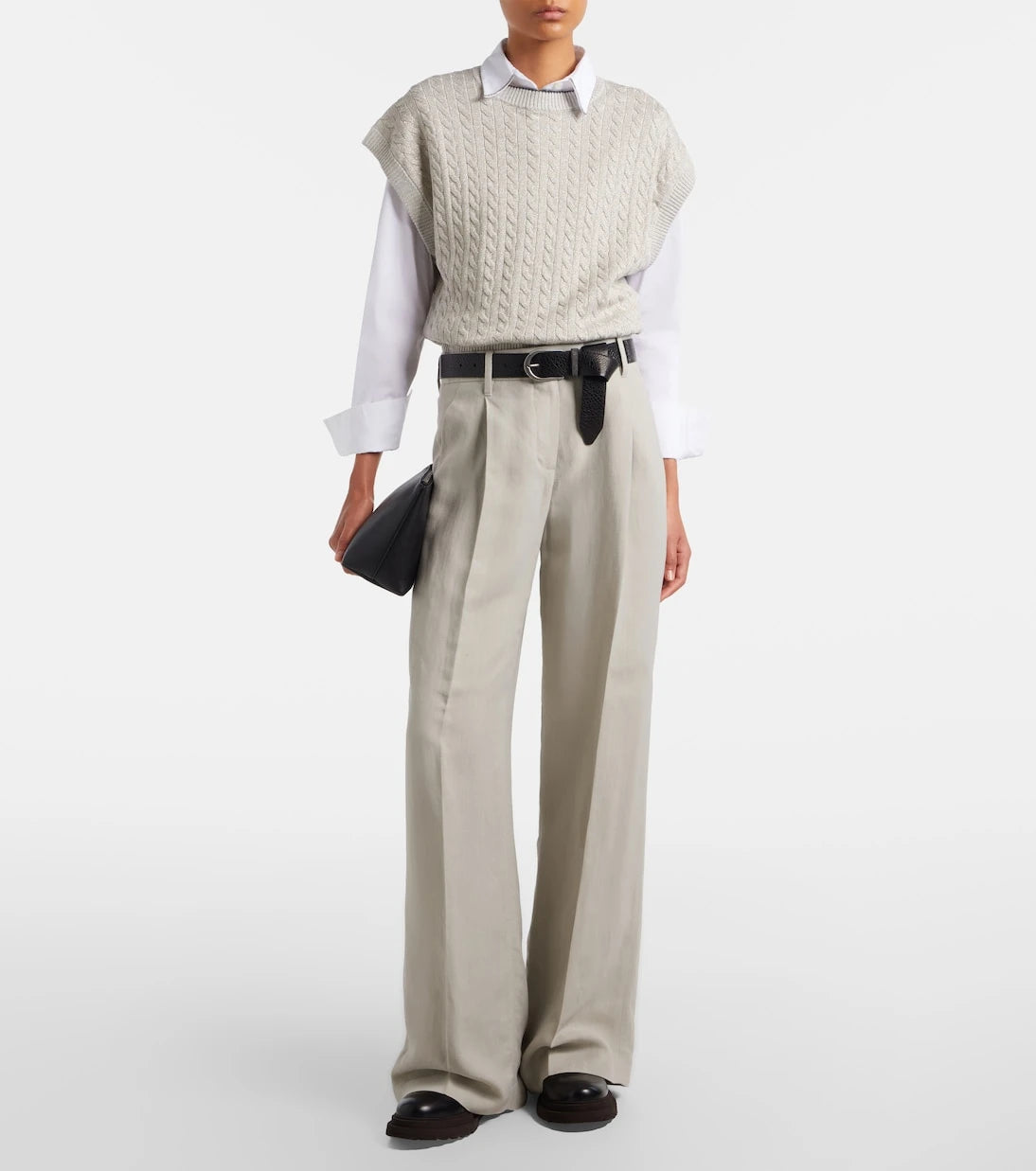 Brunello Cucinelli - Cable-knit cotton-blend sweater