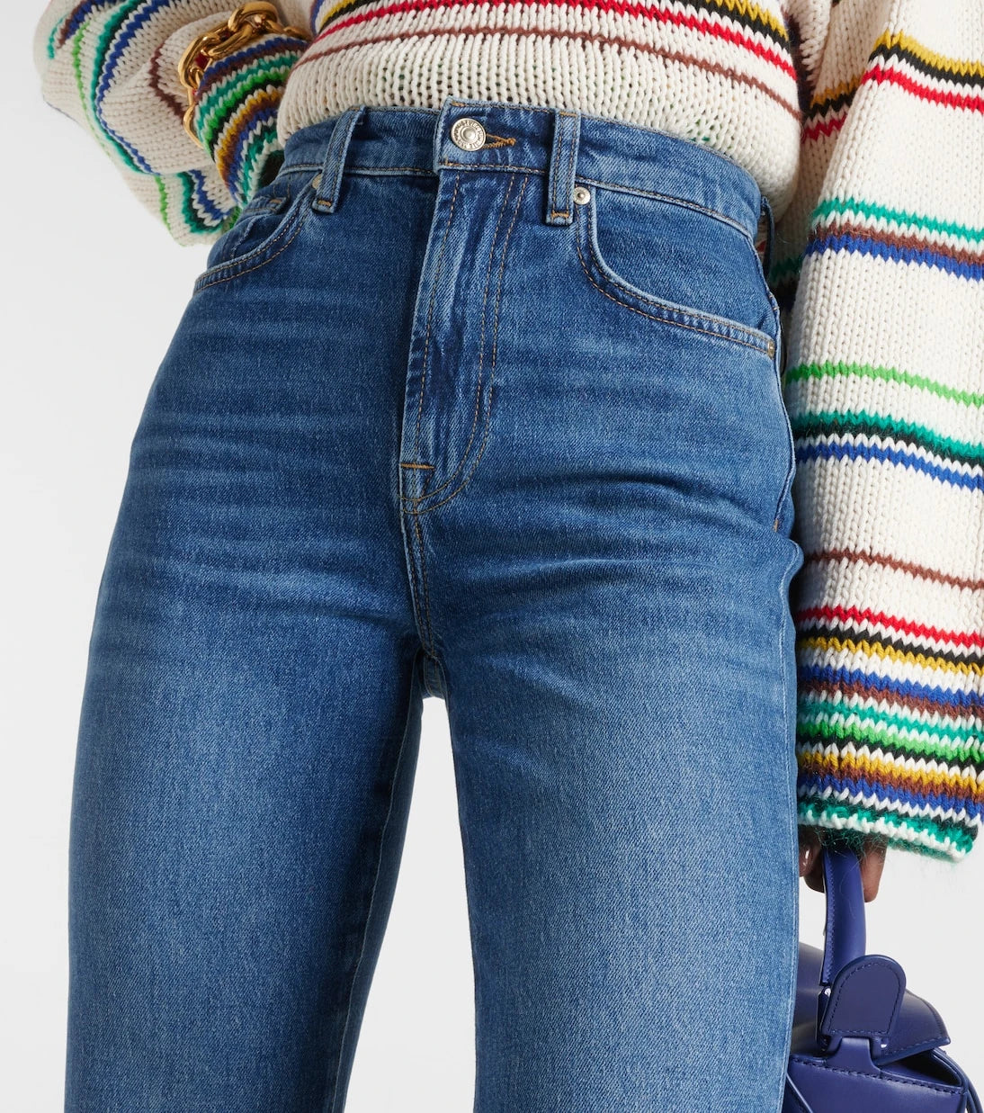 7 For All Mankind - Logan high-rise cropped slim jeans
