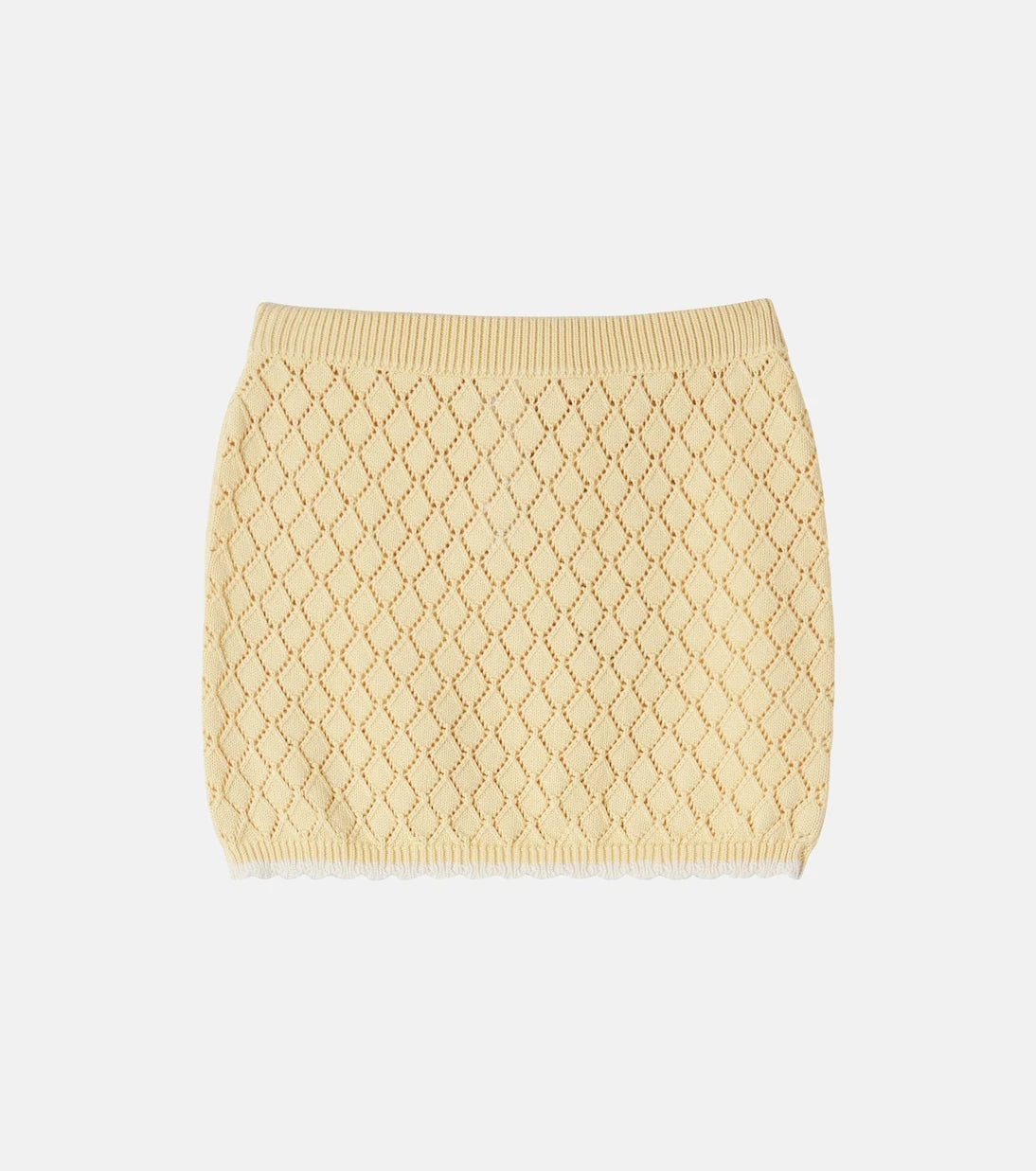 Dolce&Gabbana Kids - Open-knit cotton skirt