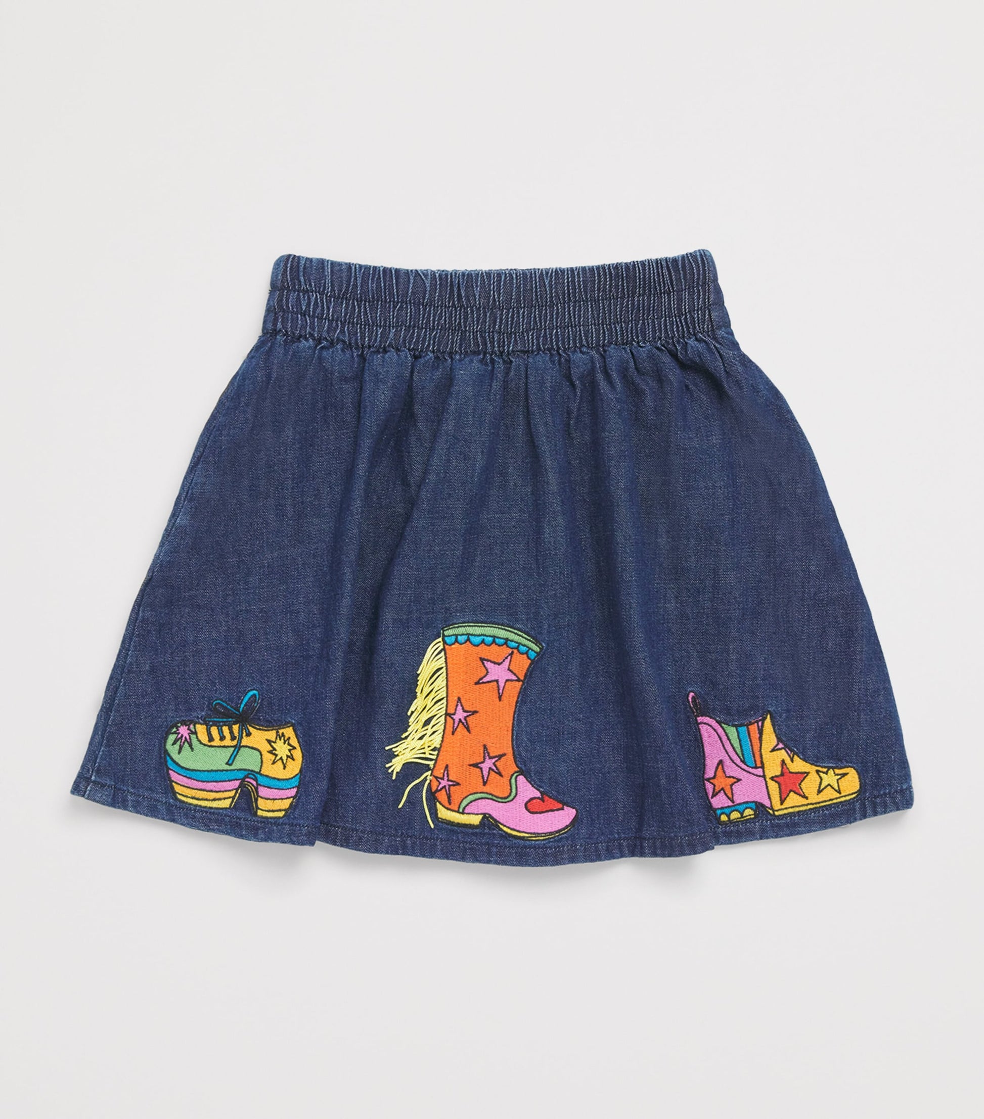 Stella McCartney Kids Organic Denim Cowgirl Boots Skirt (3-14+ Years)