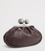 Weekend Max Mara Brown Medium Leather Pasticcino Clutch Bag