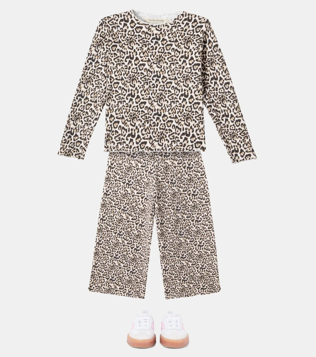 The New Society - Leopard-print cotton-blend top