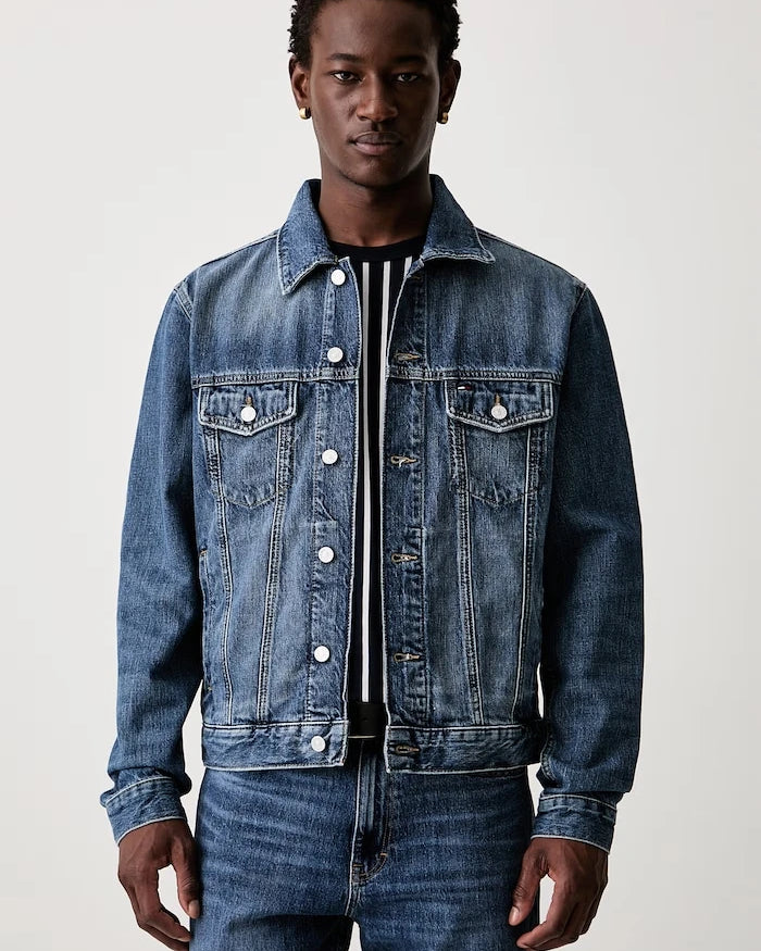 Tommy Jeans erkek denim geçiş ceketi