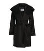 Max Mara Black Rialto Hooded Coat